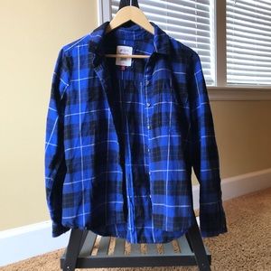 Perfect Shirt Blue Plaid Top